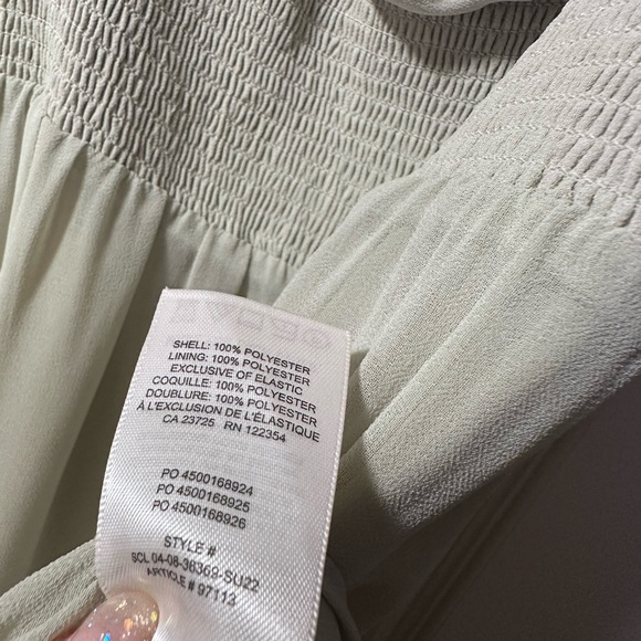 Aritzia Wilfred Midi Genoa Dress in Pastel Sage Green - Picture 7 of 7